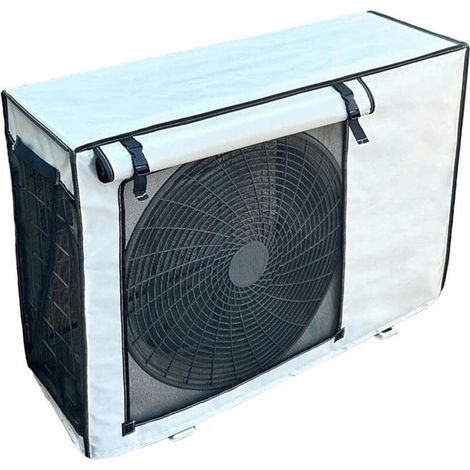 Funda protectora para aire acondicionado exterior, impermeable, resistente al sol y a la intemperie (85 x 58 x 35 cm) (1/5)