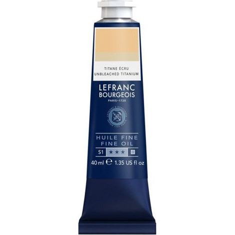 Peinture à l'huile - Fine - Titane écru - 529 - Lefranc Bourgeois - 40ml (1/2)