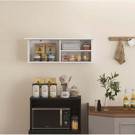 Mueble baño colgante con puerta abatible 80 cm OKMYHOME (1/5)
