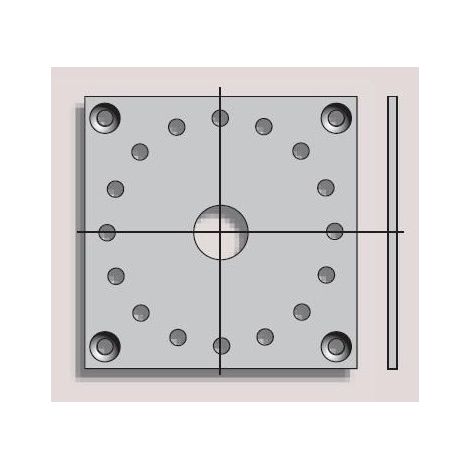 Plaque Fixation Moteur Somfy CSI et DMI (1/2)