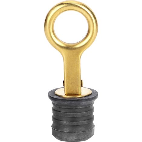 Bouchon de vidange bateau caoutchouc laiton à fermeture rapide, accessoire marin pour trous de 1-1/4 pouces (1/4)
