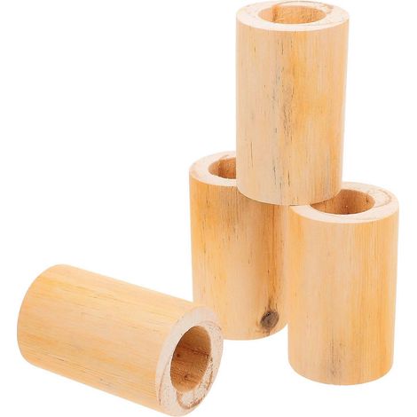 Ensemble de rehausseurs de pieds de chaise, rehausseur rond en 4 pièces, pour usage domestique, kaki, conçu pour le réglage en hauteur, offrant un support stable. (1/5)
