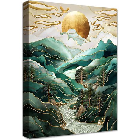 Leinwandbild Sonnenaufgang Tokio 30L x 40B cm Sonnenaufgang in Tokio (1/5)