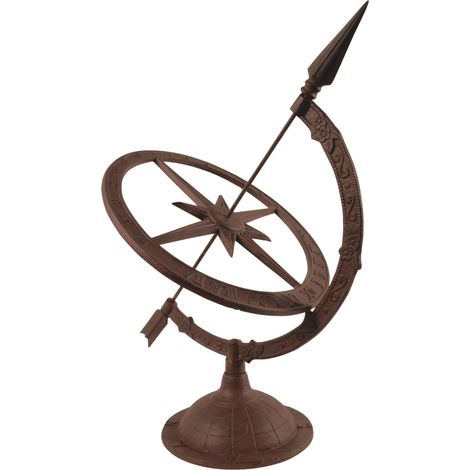 Cadran solaire en fonte Marron Esschert Design BV