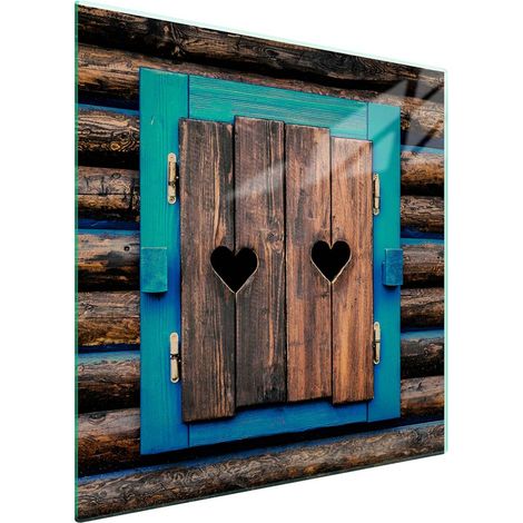 Plaque de protection en verre pour poêle à bois 50x52 (1/5)