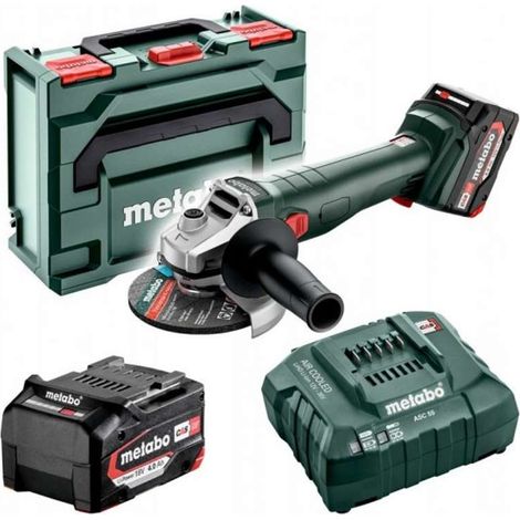 Smerigliatrice angolare a batteria Metabo W 18 7-125 18 V 125 mm + 2x batteria 4,0 Ah + caricatore + metaBOX ( 602371510 ) (1/5)