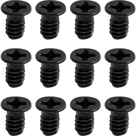 Lot de 100 Vis à Tête Fraisée Noire à Tête Plate Phillips 3,5 X 6 mm Adaptées Aux Disques Durs D'ordinateur de 3,5 Pouces (UNC 6-32) (1/5)