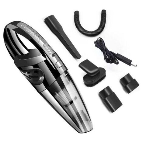 Aspirateur à cendre,Aspirateur à Main sans Fil Puissant Portable 120W 2200mAh avec Fonction Huimide & Sèche Filtre HEPA Lavable et 5 Buses Rechargeable pour Maison,Table, Bureau, Voiture (1/5)
