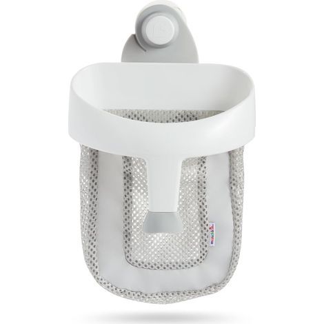 Panier et Filet de Rangement de Jouets de Bain Bébé Super Scoop Range-Douche Amovible Accroché au Mur Panier de Bain & Organisateur de Douche Porte-Jouets de Salle de Bain (1/5)