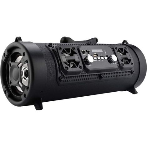 Enceinte Bluetooth sans fil, portable et puissante, avec radio FM, fonction appel, lecteur de carte TF - noir (1/5)