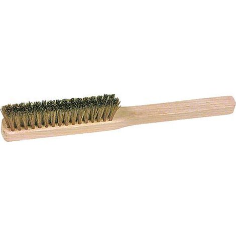 Brosse fine fil laiton ondule 0,15 mm 4 rangees