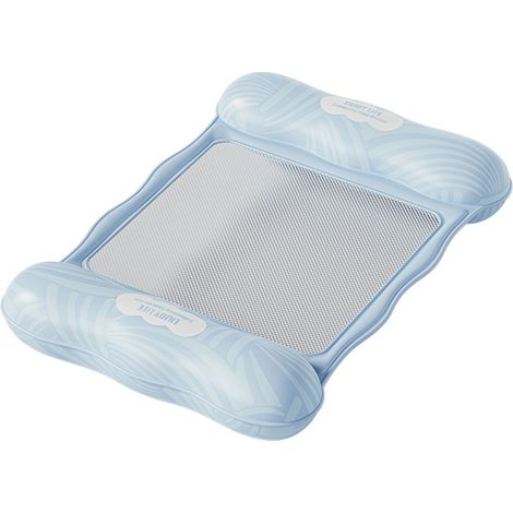 Matelas Flottant Pliable en Maille, Chaise Longue Aquatique Portable, Lit d'Eau Gonflable pour Piscine et Plage