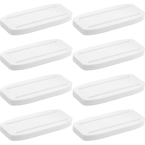 Huit supports muraux pour prises de courant (blancs). (1/5)