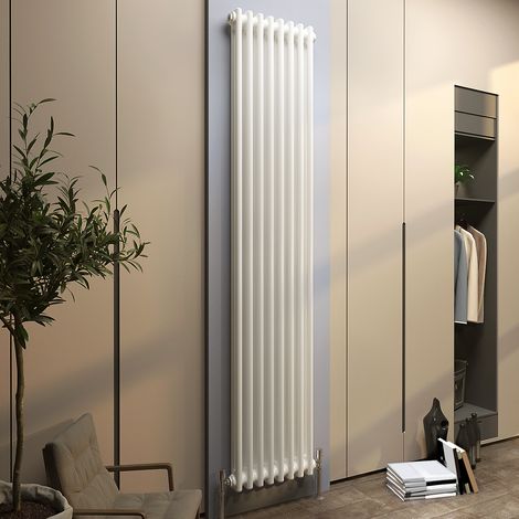 Biubiubath Traditional Cast Iron Radiator 1800x380mm 2 Column White