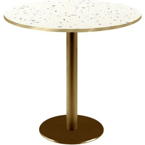 Table ronde Ø 70 cm Rome bistrot terrazzo