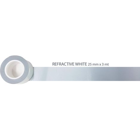 Stripes Strisce Adesive Rifrangenti per Auto, Bianco, 25 mm x 3 mt (1/5)