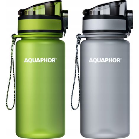 Aquaphor City 0,35L Grün-Graue Kinderfilterflasche (1/5)