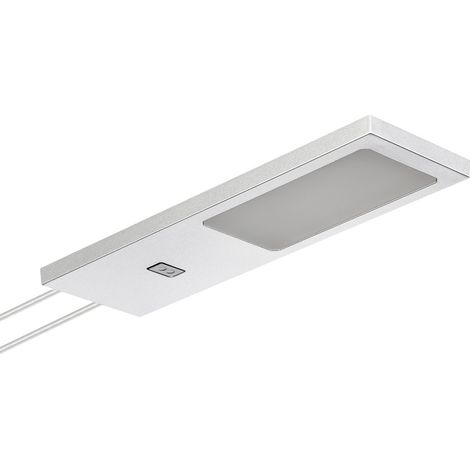 SOTECH LED-Möbelleuchte GIULIA II mit Sensor silbergrau, 4000K neutralweiß, Einzelleuchte