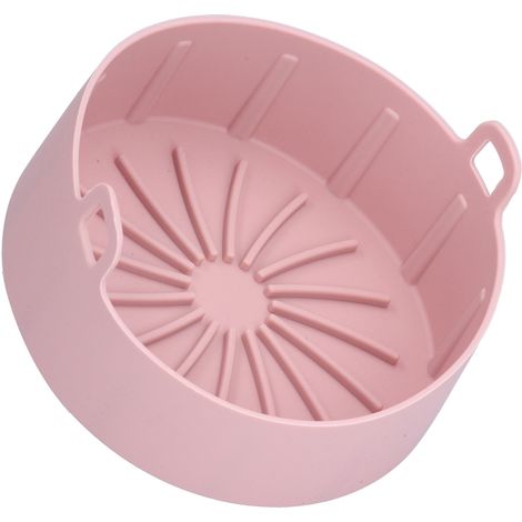 Poêle en silicone réutilisable, utilisable comme alternative à une poêle électrique, panier à pâtisserie, accessoire de cuisine, 20℃-220℃ (16 cm, rose) (1/5)