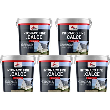 Intonaco a base di calce per decorazione interna ed esterna - TRADIPLUS - 5 x 15 kg Palermo - Beige - ARCANE INDUSTRIES
