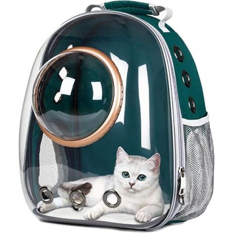 Astronaute fenêtre bulle transportant sac de voyage respirant espace Capsule Transparent sac de transport pour animaux chien chat sa (1/4)