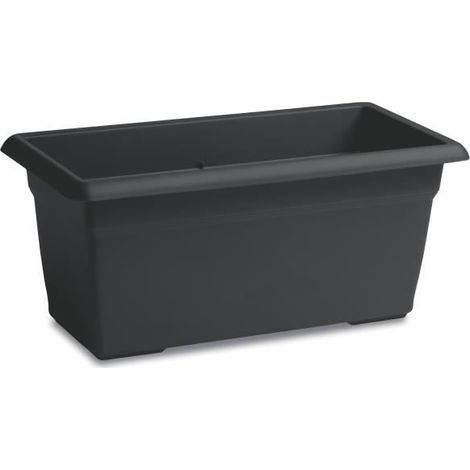 STEFANPLAST Blumenbehälter/Rechteckige Pflanzschale MEDITERRANEO - 110L - 100x45x40H cm - Kunststoff - Anthrazit