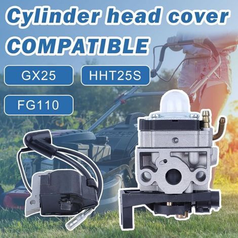 Bobine d'allumage de carburateur Kit de réparation de joint de conduite de carburant pour Honda GX25 HHT25S FG110 Remplacement du moteur 16100-Z0H-825 (1/3)