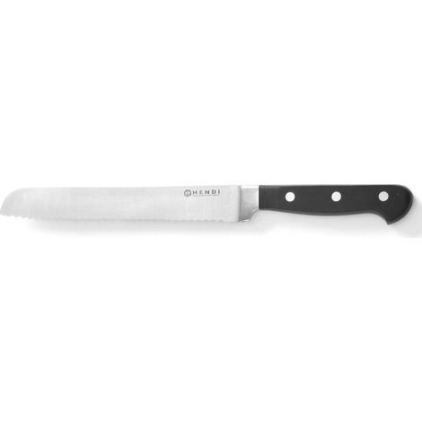Coltello da pane professionale in acciaio forgiato Kitchen Line 230 mm - Hendi 781333