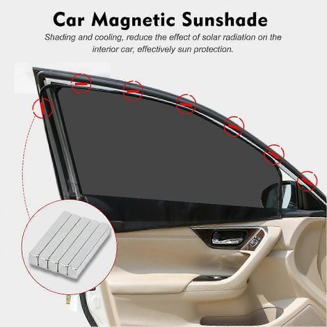 Pare-soleil magnétique universel pour voiture, compatible avec la plupart des véhicules, housse de fenêtre respirante et protectrice contre le soleil