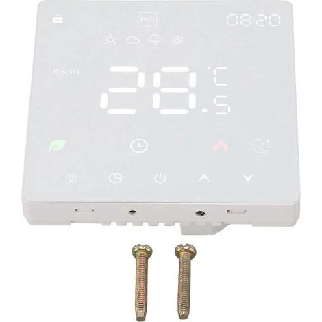Touch-Smart-Thermostat für elektrische Fußbodenheizung, Temperaturregler, Wechselstrom 90–240 V
