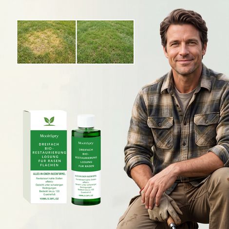 Solution triple action pour l'entretien du gazon, pour la maison et le jardin : régénère et nourrit le gazon, lui apporte des nutriments et assure un entretien quotidien – 100 ml (1/5)