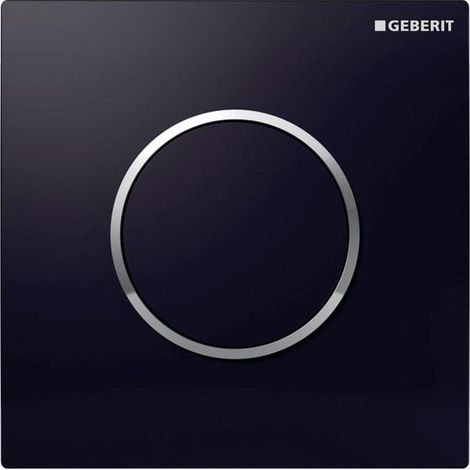 Geberit - Pneumatische Urinal-Betätigungsplatte Typ 10, Schwarz/Chrom 116.015.KM.1 (1/5)
