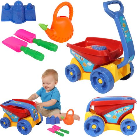 Buntes Sandset mit Wagen (1/5)