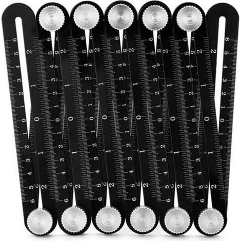 High-precision aluminum multi-angle ruler – 12 adjustable positions ...