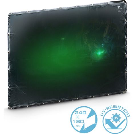 STAHLWERK Rideau de soudure - Rideau de protection 240 x 180 cm selon DIN EN ISO 25980