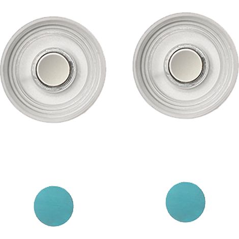 Set mit 2 magnetischen Wandhalterungen für Fernbedienungen, selbstklebend und platzsparend.