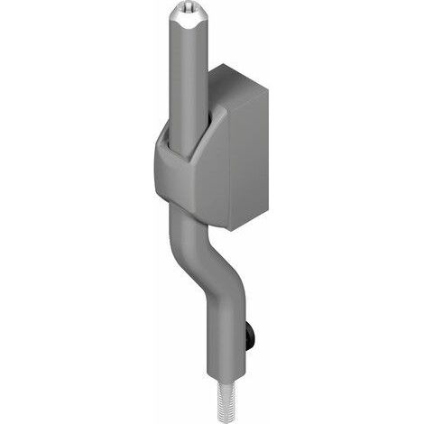 Ensemble de tringle dévoyée de 18mm DS5409 pour crémone pompier gris RAL 9006 - LA CROISEE DS