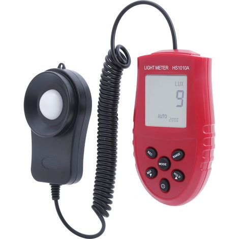 Digitales Lichtmessgerät mit hoher Genauigkeit, automatischer Bereichswahl, tragbares Luxmeter/Photometer HS1010A (1/5)