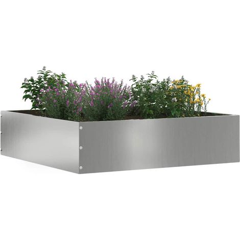 Bordure de Pelouse Argent 50 x 50 x 13 cm Acier galvanisé (1/5)