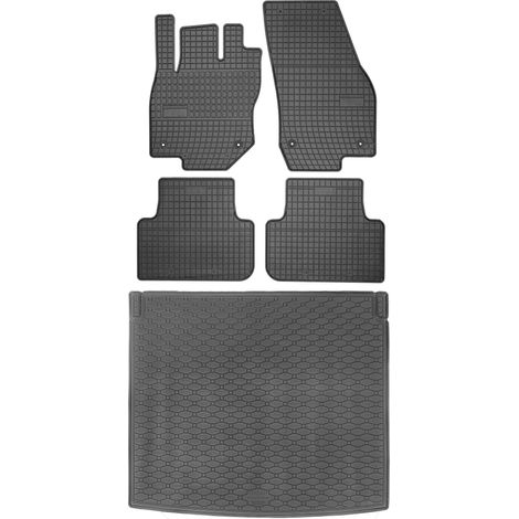 Ensemble de tapis de sol en caoutchouc pour VW Tiguan III SUV à partir de 2024 + tapis de coffre