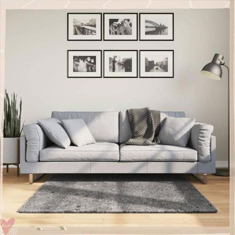 Tapis - VINGVO - 374999 - Anthracite - 120x120 cm - Antidérapant (1/5)