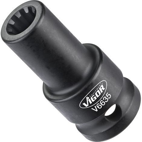 VIGOR Douille à cliquet V6635 Carré (1/2 pouce) Profil rainuré (1/2)