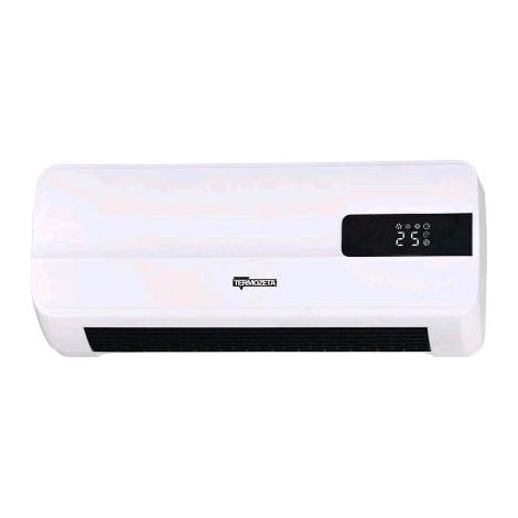 Termozeta TZR06N Termoventilatore Murale Ceramico PTC 2000W Display LED Telecomando Timer colore Bianco