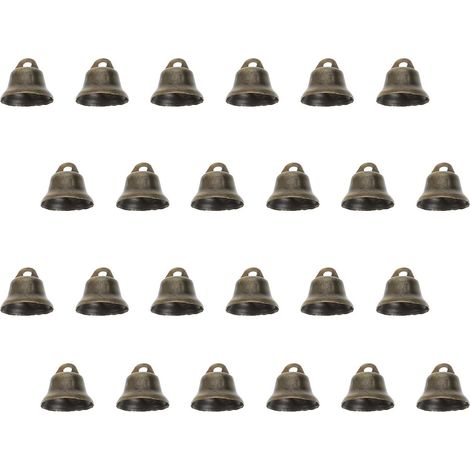 100 Pièces Pendentif Clochette de Noël en Bronze, Cuivre Délicat (1/5)