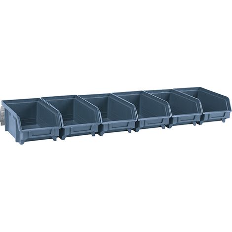 Contenitori Bocca di Lupo in Plastica Supporto Barra Fissaggio Parete ArtPlast - Formato: H 73 mm (1/4)