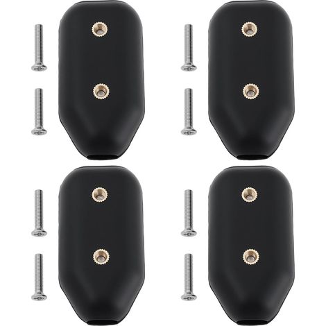 Lot de 4 colliers de serrage en plastique de 3/8" avec vis compatibles avec cordon en nylon ou cordon tressé de 7 à 8 mm (1/5)