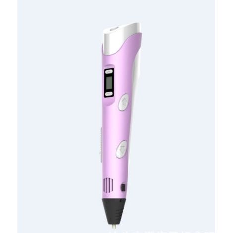 Pink Smart 3D Pen with LED Display, with USB Charging, 30 Colors Pla Filament Refills (1/5)