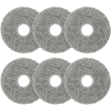 6 Stück Wischtücher Ersatzteile Zubehörr für Roborock Saros 10R /Q Revo/Qrevo MaxV/Qrevo Master/Qrevo Slim/Qrevo Pro/Qrevo S/Qrevo Curve Roboter Staubsauger