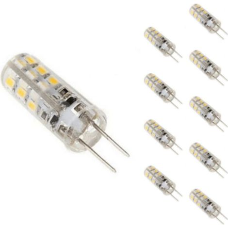 Ampoule LED G4 2W 12V SMD2835 24LED 360° (Pack de 10) - Blanc Chaud 2300K - 3500K (1/4)