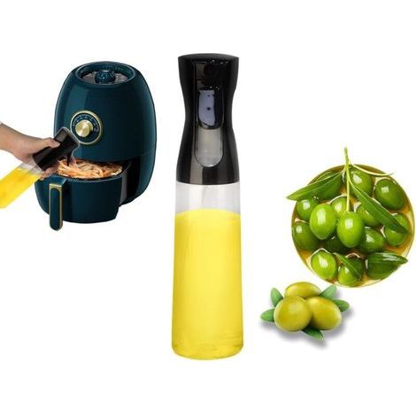 Botella pulverizadora de aceite de cocina de 300 ml, material libre de BPA, dosificación uniforme para un sazonado preciso, fácil de limpiar. (1/5)